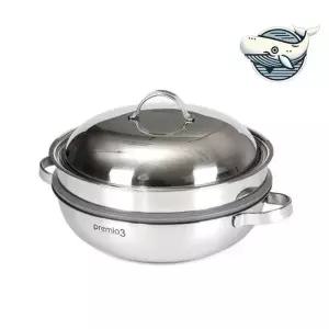 인덕션냄비 올스텐 통삼중 찜솥 다용도 28cm