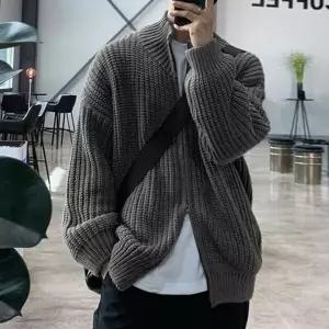 [하프클럽/]간절기 깔끔한 니트 훈남 2way 남자 아우터 집업 2색