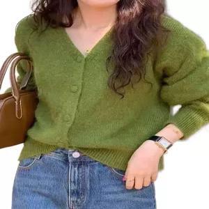 앙고라 가디건 코스모 헤어 라쿤롱 롱가디건