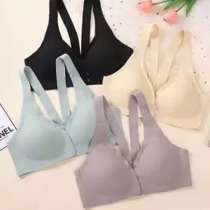 [하프클럽/]심리스 브라 노와이어 앞후크 편한 심플 데일리