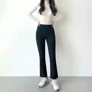 [하프클럽/]여성 기모청바지 겨울 스키니 부츠컷 블랙진 나팔바지