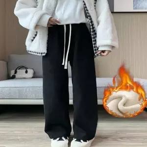 [하프클럽/]기모바지 여자 일자 포근 트레이닝팬츠 겨울 코듀로이