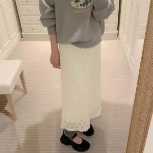 [하프클럽/]하트레이스 데일리 패턴 롱 스커트