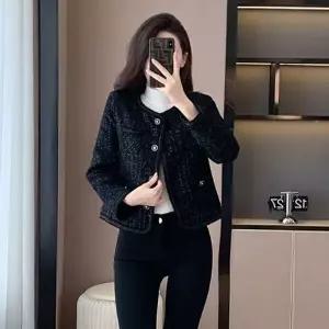 [하프클럽/]여성 트위드 숏 자켓 데일리 캐주얼
