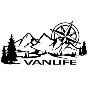 자동차 바디 사이드 스티커 캠핑 밴 라이프 Vanlife 장식 데칼 비닐 트럭 RV 버스 캐러밴 미니밴 액세서리