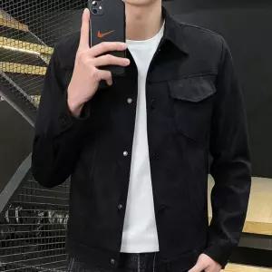 진청 남성 봄 자켓 스웨이드 깔끔한 스타일 예쁜 벨벳 교복 아우터 남자 점퍼