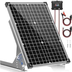 볼셋 30W 태양광 패널 키트 2V 배터리 트리클 충전기 유지보수기 0A MPPT 충전 컨트롤러 조절 가능한