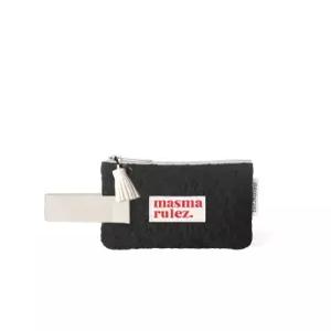 마스마룰즈 Mini strap pouch Embo flower Black 5017879078