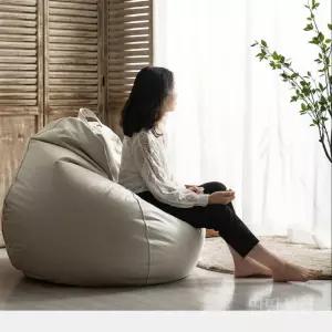 대형1인용빈백 침실 의자 펜션 바닥 가죽 싱글 방수 푹신한 카페 라운지 거실 콩주머니 안락