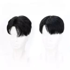 남자정수리가발 남자가발 남자 부분 윗머리 남성용 패션 스타일 앞머리 부착형 인모 가르마