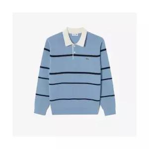 [매장정품] 라코스테 LACOSTE 남성 립조직 럭비 스웨터 폴로셔츠 AH405E-55N HBP AH405E-55NHBP
