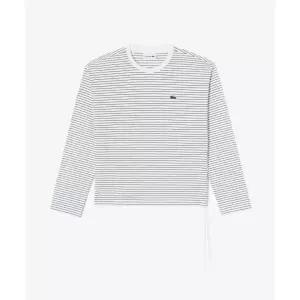 [매장정품] 라코스테 LACOSTE 여성 스트라이프 리본 긴팔 티셔츠 TF932E-56G 166 TF932E-56G166