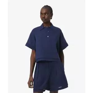 [매장정품] 라코스테 LACOSTE 여성 린넨 블렌디드 폴로탑 CF0061-56G 166 CF0061-56G166
