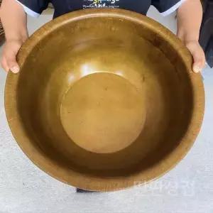 옛날유기대야 놋 과일 분지 두꺼운 가정용 화재 골동품 냄비 세숫대야 결혼식 주방 웨딩 시골