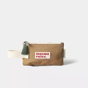 마스마룰즈 Mini strap pouch solid brown 5000632198