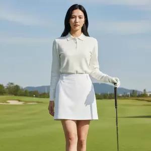 언더아머골프 여성 UA 링크 우븐 스커트_1362111-100 482153