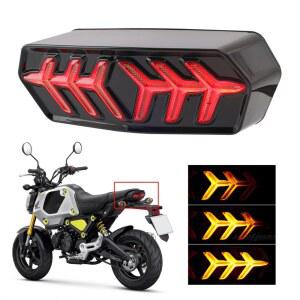훈제 LED 브레이크 라이트 Honda GROM MSX125 CB650F CB650F CTXN700 오토바이 액세서리 용 통합 순차 회전 신호