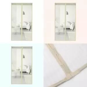 스트라이프 문 모기장 100x200cm 베이지 방충문 현관방충문