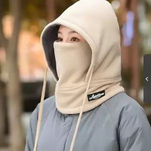 [하프클럽/]여성 보온 후드형 페이스 커버 넥워머 겨울방한