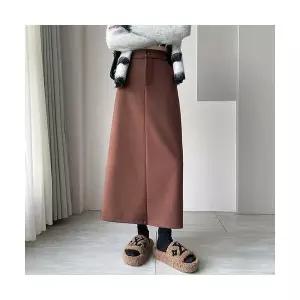 타노스치마 니트 모직 빈티지 여사친 봄가을 A라인 맏언니 데일리룩 정장 KUK3