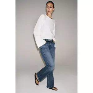 [국내 발송] 자라 JEANS ZW COLLECTION 로우라이즈 스트레이트 - 블루 307663
