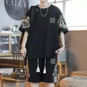 코아픽샵 남사친 바지 여름 빅사이즈 티 키작남 반팔세트 트레이닝 반팔 정장 5부 꾹2