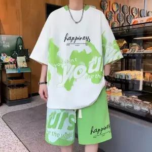 코아픽샵 남사친 캐주얼 여름 투피스 반바지 세트 반팔세트 반팔 멋쟁이 학생복 트레이닝 키작남 꾹2
