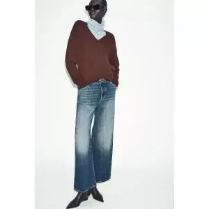 [국내 발송] 자라 JEANS Z1975 STRAIGHT 로우라이즈 FULL LENGTH - 블루 307649
