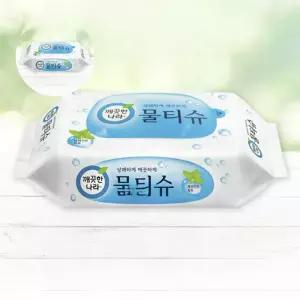 깨끗한나라 물티슈 휴대용 10팩 순한 페퍼민트