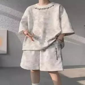 야무치 남자 캐주얼 하계 투피스 반팔세트 반팔 트레이닝복 트레이닝 반바지 데일리룩 세트 KUK2