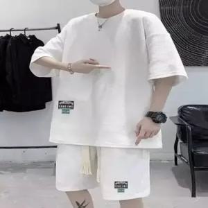 야무치 남성용 캐주얼 여름 투피스 반바지 데일리룩 트렌드 트레이닝복 티 반팔 세트 농구복 반팔세트 KUK2