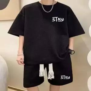 야무치 남성 캐주얼 여름 투피스 반팔세트 트렌드 세트 티 트레이닝복 데일리룩 반팔 반바지 농구복 KUK2