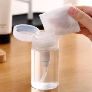 셀프네일 쏙오프 아세톤 리무버 공병 투명 펌프 디스펜서 용기 100ml