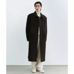 무신사스탠다드 MUSINSA STANDARD 캐시미어 블렌드 오버 숄더 발마칸 코트 [다크 브라운] MMECT7D06-DR 150