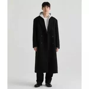 무신사스탠다드 MUSINSA STANDARD 울 블렌드 빅 대디 더블 맥시 코트 [블랙] MMCCTBZ02-BK 151145