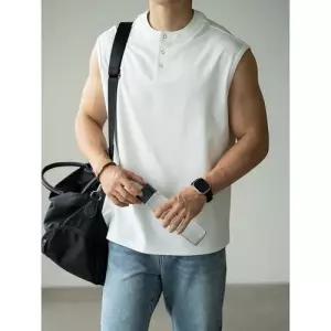 원더맨 남성 오피스룩 캐주얼 여름 데일리룩 나시 캐쥬얼 트레이닝 쿨링 상의 조끼 피트니스 KUK2