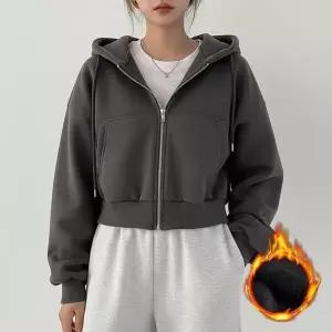 [하프클럽/]여성 4웜핏 크롭 흐집업 LKHD04 강아지옷 야상 롱코트 집업 강아지