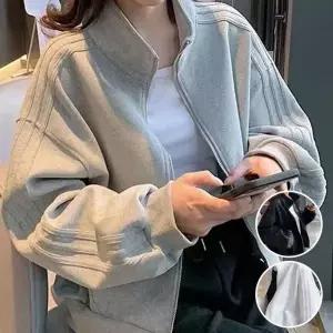 [하프클럽/]쇼트루즈트레이닝집업 점퍼 자켓 여자 숏점퍼 하이넥 트레이닝