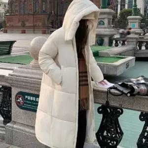 [하프클럽/]하이넥 여성 롱패딩 점퍼 기본 베이직 겨울 패딩 점퍼