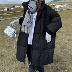 [하프클럽/]오버핏 미디 롱 겨울 데일리 패딩 점퍼