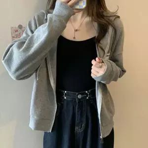 [하프클럽/]후드집업 캐주얼 와플 얇은 집업 자켓