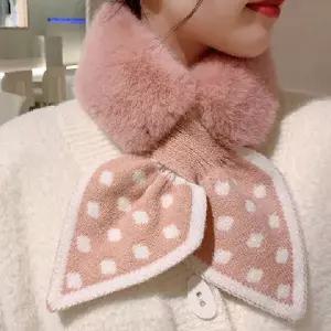[하프클럽/]퍼 목도리 여성 겨울 스카프 워머