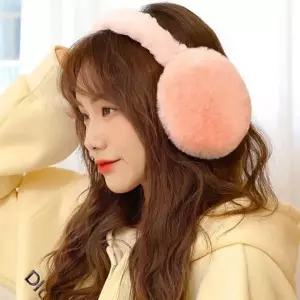 [하프클럽/]밍크 귀도리 접이식 방한 귀마개