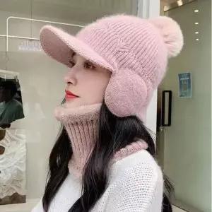 [하프클럽/]겨울 캡모자 귀마개 방한 모자 니트