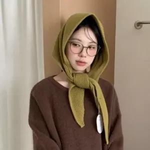 [하프클럽/]여성 숄 머플러 니트 겨울 목도리 기모 스카프