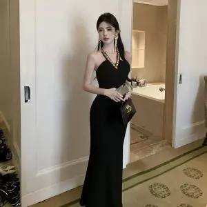 블랙팬서 여사친 원피스 치마 여름 비즈 브이넥 프렌치 오프숄더 슬림핏 파티 드레스 머메이드 럭셔리 OPH2