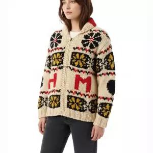 휴먼메이드 25FW 코위찬 자켓 HM30JK044 화이트 니트 가디건