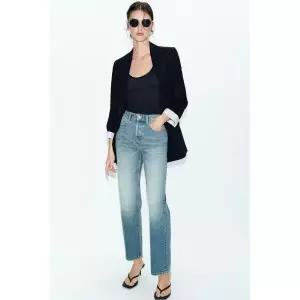 [국내 발송] 자라 JEANS Z1975 SLIM CROPPED 미드라이즈 - 블루 / 그린 307615