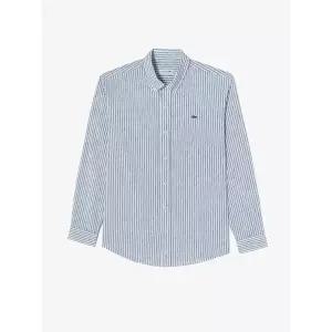 매장정품 라코스테 브랜드관 26SS(남성) 린넨 혼방 스트라이프 셔츠 CH838E-56G 166(네이비) 174695