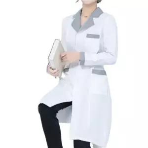 여자피부관리사유니폼 긴팔 병원 직원복 반팔 전문직 가운 미용사 유니폼 헤어디자이너